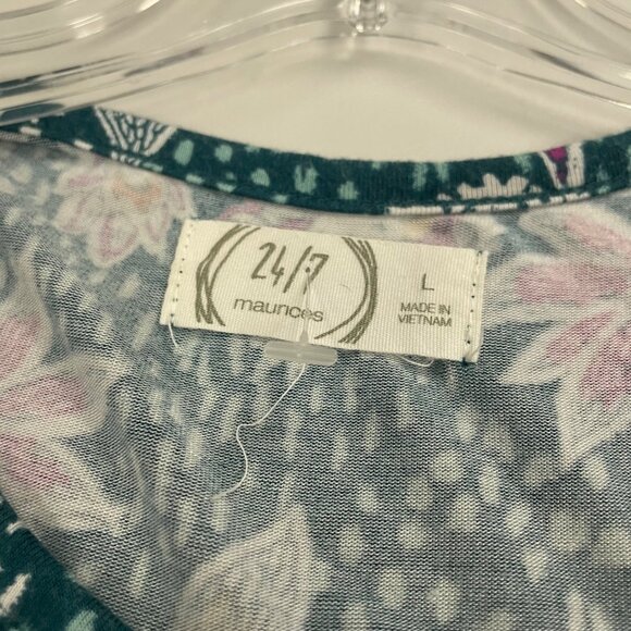 Maurices Womens Floral Maxi Dress Sleeveless Multicolor Size Large - Picture 8 of 9